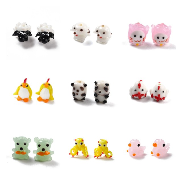 Lampwork Glass Animal Beads, Lampwork Animal Beads Fit